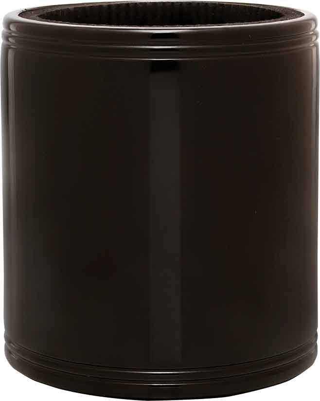 Black with Silver Engraving Stainless Steel Insulated Beverage Holder - Laser Engraved Drinkware