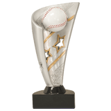 Baseball Banner Resin Trophy - Custom Engraved Award
