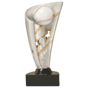 Baseball Banner Resin Trophy - Custom Engraved Award