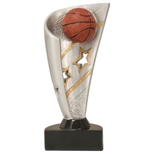 Basketball Banner Resin Trophy - Custom Engraved Award