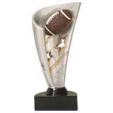 Football Banner Resin Trophy - Custom Engraved Award