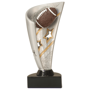 Football Banner Resin Trophy - Custom Engraved Award