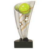 Softball Banner Resin Trophy - Custom Engraved Award