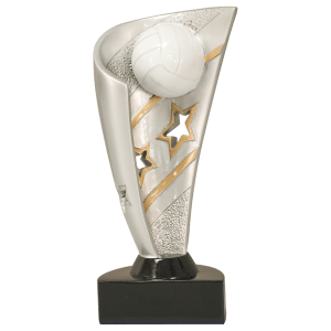 Volleyball Banner Resin Trophy - Custom Engraved Award