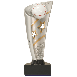 Baseball Banner Resin Trophy - Custom Engraved Award