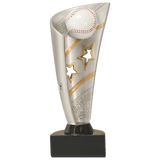 Baseball Banner Resin Trophy - Custom Engraved Award