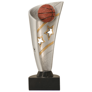 Basketball Banner Resin Trophy - Custom Engraved Award