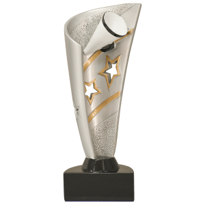 Cheer Banner Resin Trophy - Custom Engraved Award