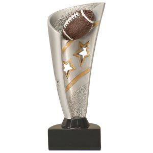 Football Banner Resin Trophy - Custom Engraved Award