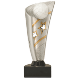 Volleyball Banner Resin Trophy - Custom Engraved Award