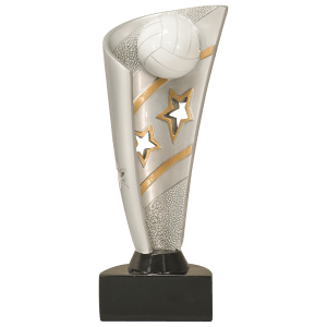Volleyball Banner Resin Trophy - Custom Engraved Award