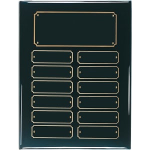 12 Genuine Walnut Completed Perpetual Plaque - Custom Engraved Plaque