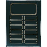 12 Genuine Walnut Completed Perpetual Plaque - Custom Engraved Plaque