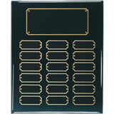 18 Genuine Walnut Completed Perpetual Plaque - Custom Engraved Plaque