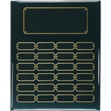 24 Genuine Walnut Completed Perpetual Plaque - Custom Engraved Plaque