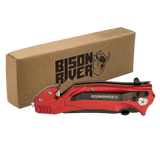 Red Emergency Rescue Knife - Spring Assisted with Glass Breaker - Laser Engraved Drinkware