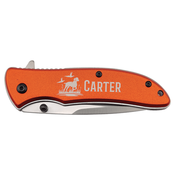 4 1/4" Orange Everyday Carry Knife