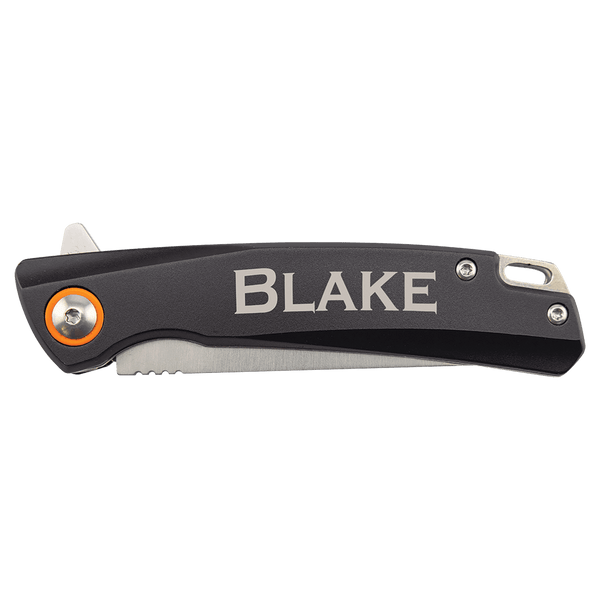 4" Black Everyday Carry Knife with Ball Bearing Open Mechanism