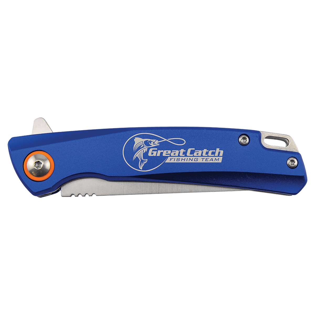 4" Blue Everyday Carry Knife with Ball Bearing Open Mechanism