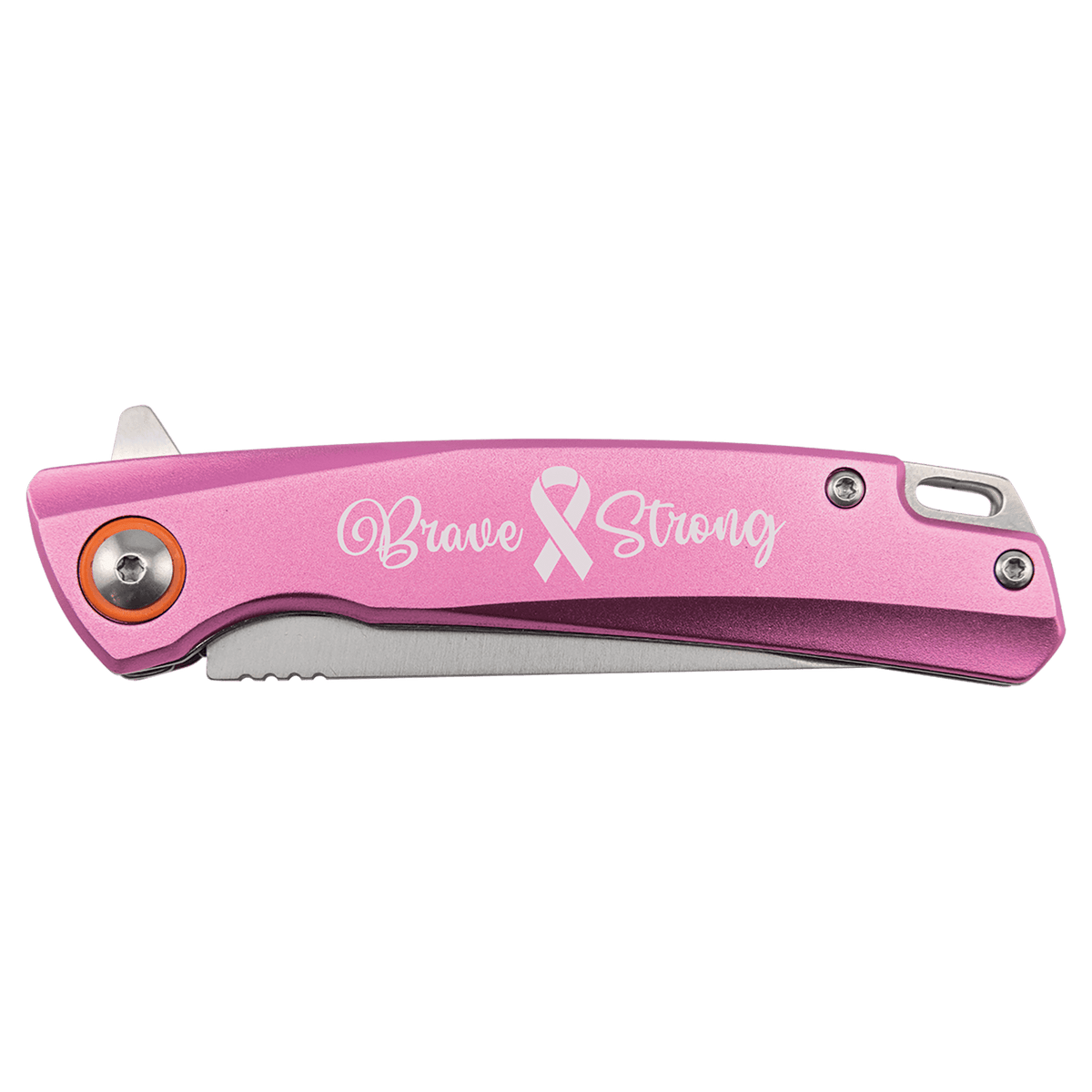 4" Pink Everyday Carry Knife with Ball Bearing Open Mechanism