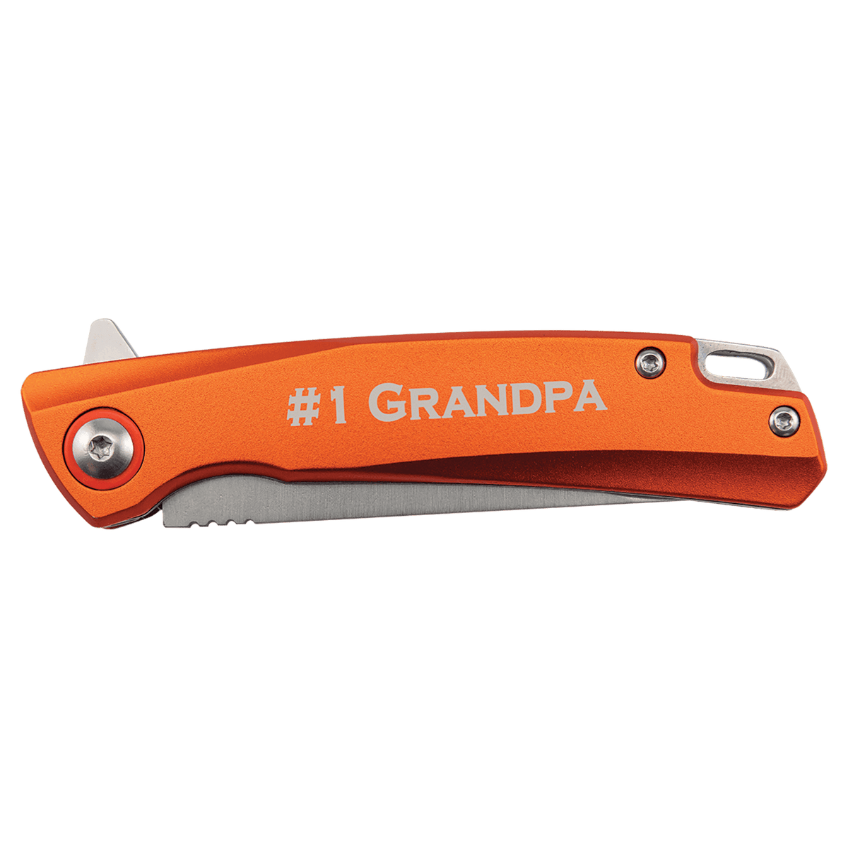 4" Orange Everyday Carry Knife with Ball Bearing Open Mechanism