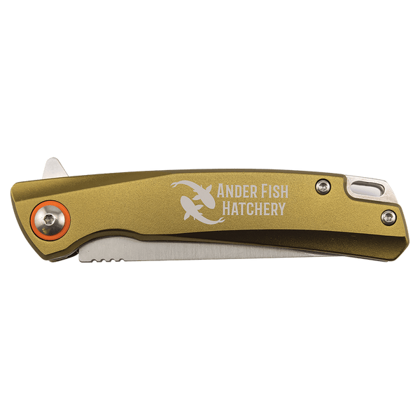 4" Flat Dark Earth Everyday Carry Knife with Ball Bearing Open Mechanism