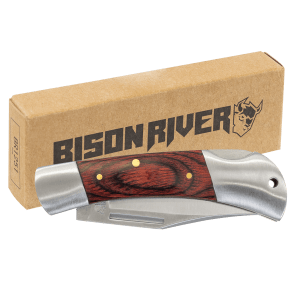 Wood Folding Knife - Laser Engraved Gift