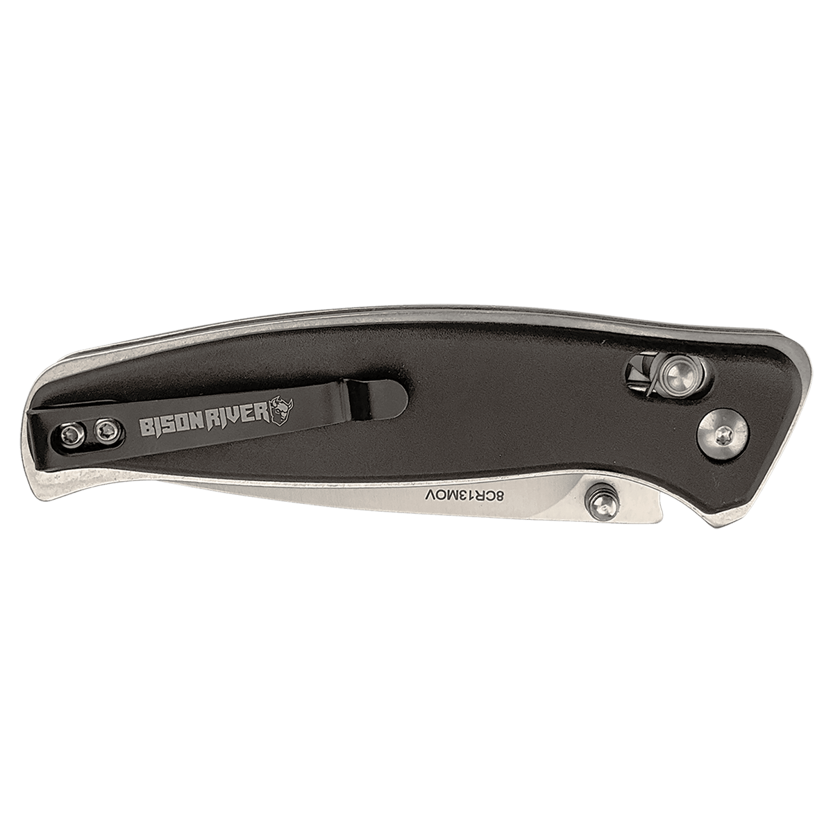 Button Lock Folding Knife with Clip - Laser Engraved Gift