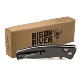 Button Lock Folding Knife with Clip - Laser Engraved Gift