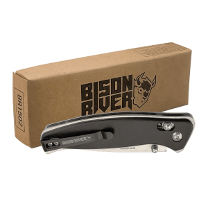 Button Lock Folding Knife with Clip - Laser Engraved Gift