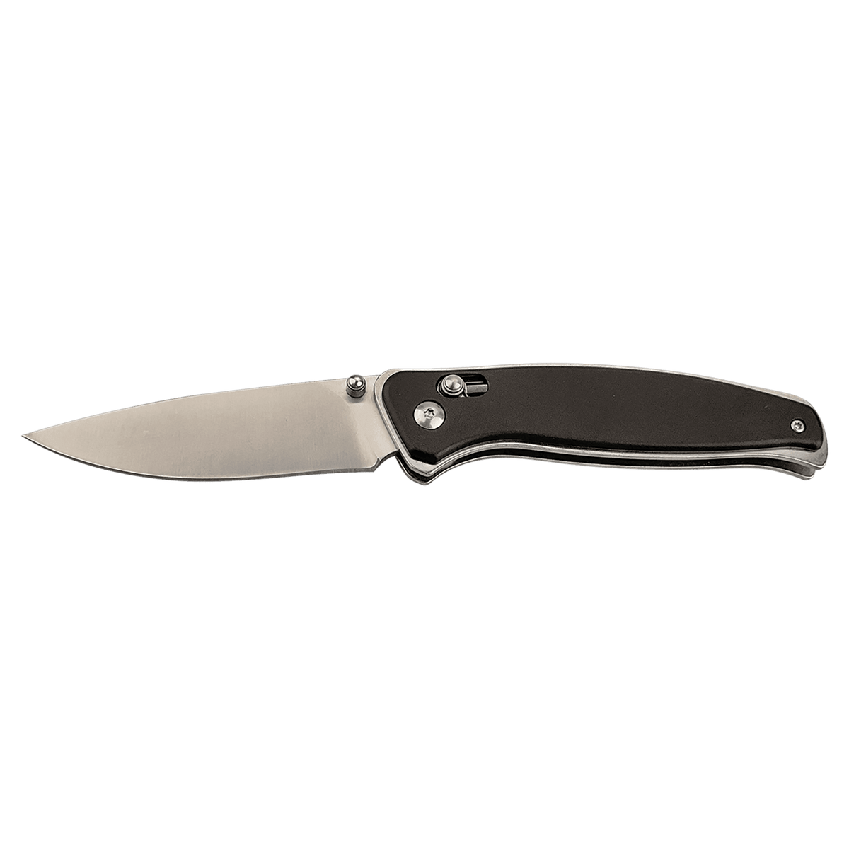 Button Lock Folding Knife with Clip - Laser Engraved Gift