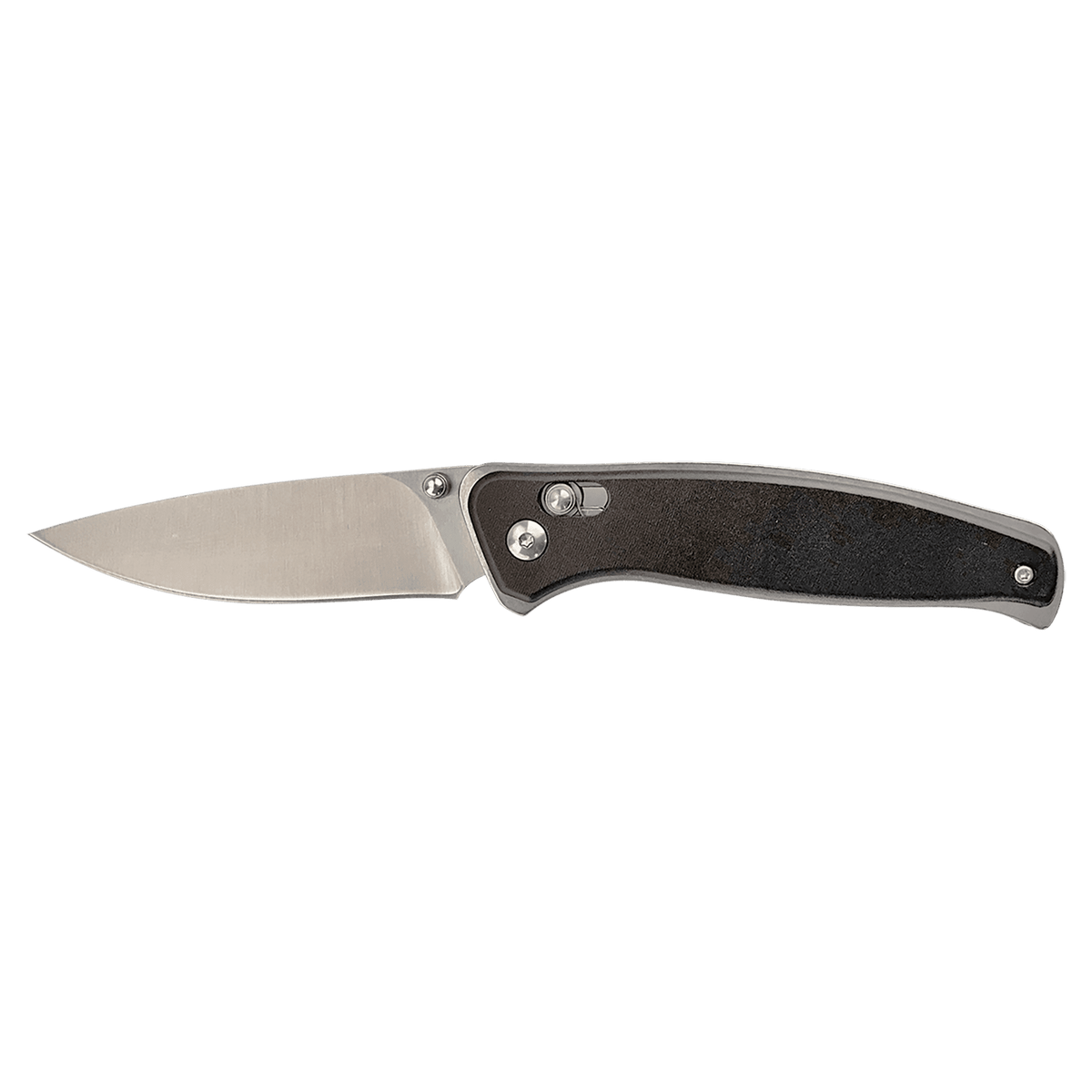 Button Lock Folding Knife with Clip - Laser Engraved Gift