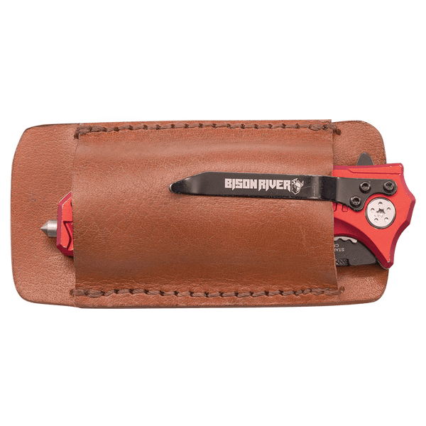 Double Sided Leather Belt Sheath - Laser Engraved Gift