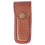 Leather Sheath with Snap Closure for Foldinig Knife - Laser Engraved Gift