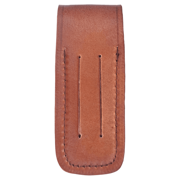 Leather Sheath with Snap Closure for Foldinig Knife - Laser Engraved Gift