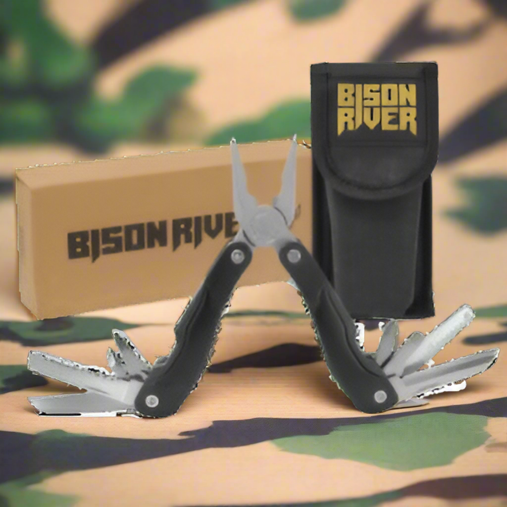 13 Function Multi-Tool with Nylon Sheath - Laser Engraved Gift