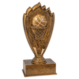 Basketball Blaze Resin Trophy - Custom Engraved Award
