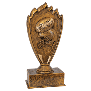 Football Blaze Resin Trophy - Custom Engraved Award