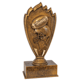 Football Blaze Resin Trophy - Custom Engraved Award