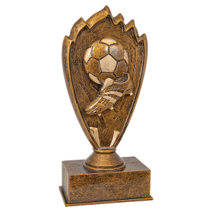 Soccer Blaze Resin Trophy - Custom Engraved Award