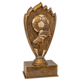 Soccer Blaze Resin Trophy - Custom Engraved Award