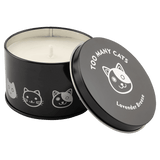 A Wild Lavender 5.3 oz. Candle in a Black Metal Tin