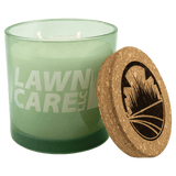 A 14 oz. Citronella Candle in Green Glass Holder with Cork Lid