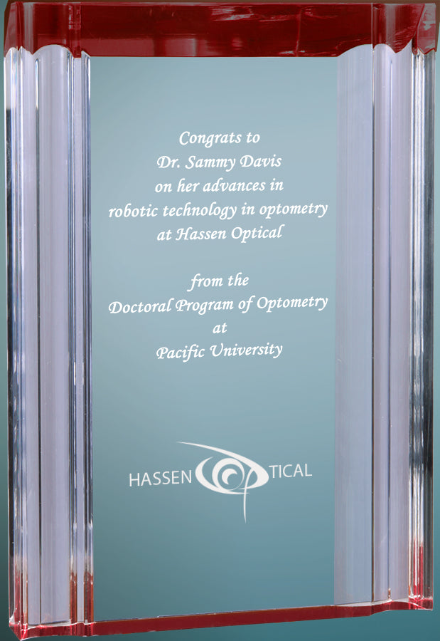 Channel Acrylic - Custom Engraved Award