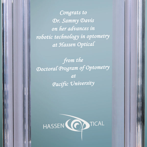Channel Acrylic - Custom Engraved Award