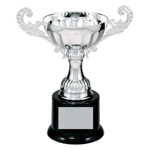 Silver Metal Chalice Cup Trophy - Premium Fully Assembled - Custom Engraved Trophy