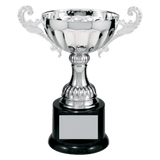 Silver Metal Chalice Cup Trophy - Premium Fully Assembled - Custom Engraved Trophy