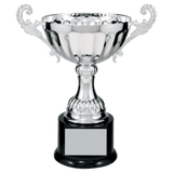 Silver Metal Chalice Cup Trophy - Premium Fully Assembled - Custom Engraved Trophy