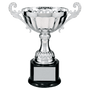 Silver Metal Chalice Cup Trophy - Premium Fully Assembled - Custom Engraved Trophy