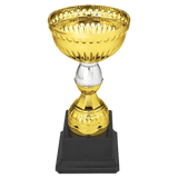 Gold/Silver Metal Cup with Plastic Stem and Base - Custom Laser Engraved